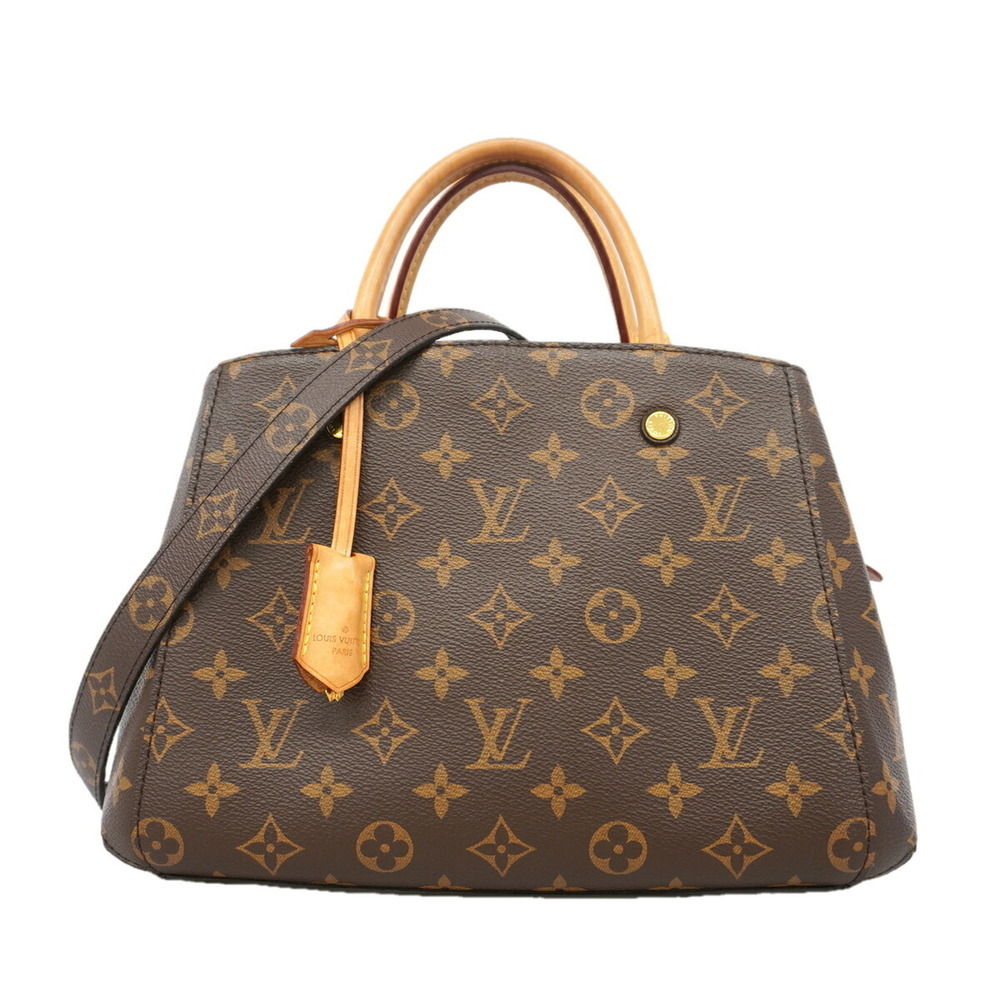 Louis Vuitton Monogram Montaigne BB Handbag M41055 Brown 2-way bag for women
